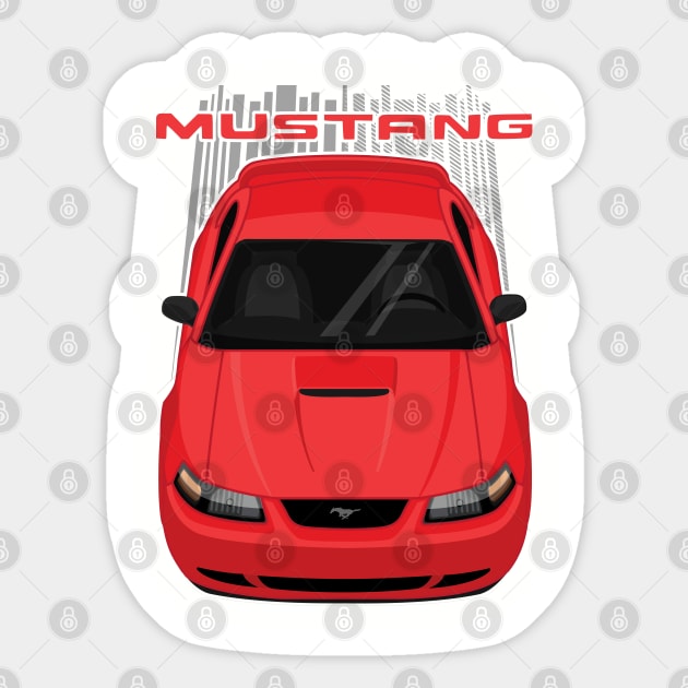 Mustang GT 1999 to 2004 SN95 New Edge - Red Sticker by V8social